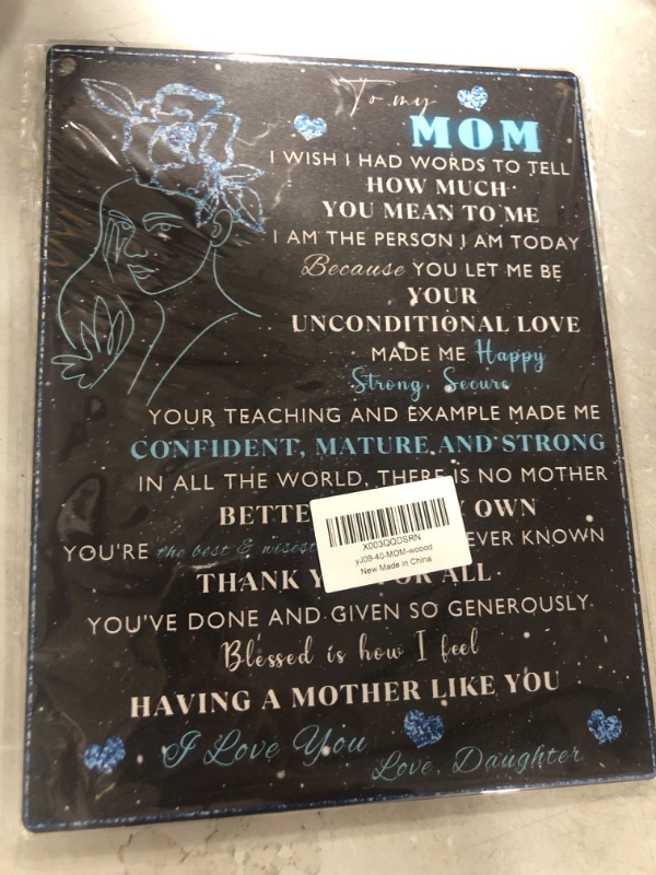 Photo 1 of Mother Wood Sign to My Mom I Wish I Had Words to Tell Wooden Signs Rustic Hanging Plaque Home Wall Art "8 x 10", Perfect Mom Sign Wall Decor for Home Bedroom