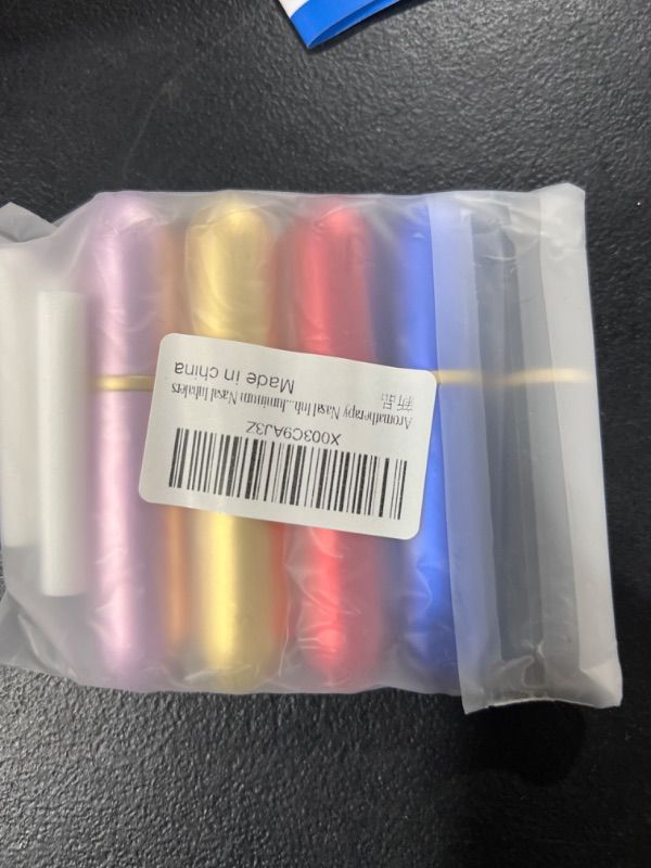 Photo 1 of Aromatherapy Nasal Inhaler for Essential Oils, Portable Reusable Blank Aluminum Nasal Inhalers