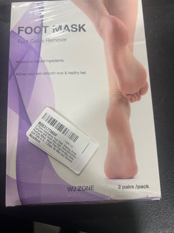 Photo 2 of 2 Pairs Exfoliating Foot Peel, Peeling Away Calluses and Dead Skin Cell, Foot Exfoliation Peeling Mask, Make Your Foot to New Baby Soft Feet in 5-7 Days, for Men and Women