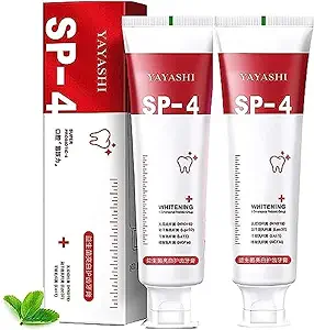 Photo 1 of 2 PCS Yayashi-S Sp-4 Toothpaste,Toothpaste Fresh Breath Toothpaste, Removing Stain Toothpaste for Teeth Color Correcting