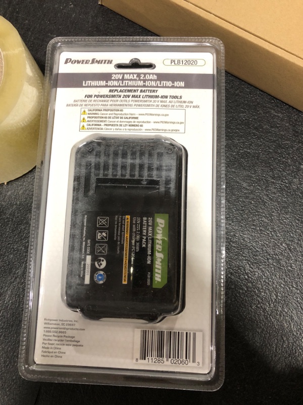 Photo 2 of 20-Volt MAX Lithium-Ion 2.0 Ah Replacement Battery