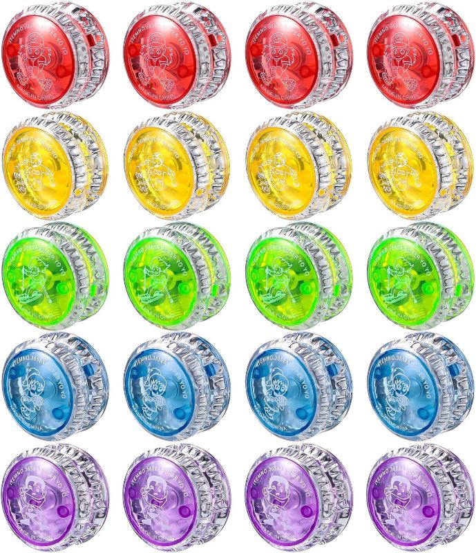 Photo 1 of 80 Pieces Light up Yo Yo Ball Bulk, LED Responsive Ball Colorful Plastic Responsive Bearing Ball Toy Party Favors for Kids Birthday Classroom Goodie Bag Fillers
