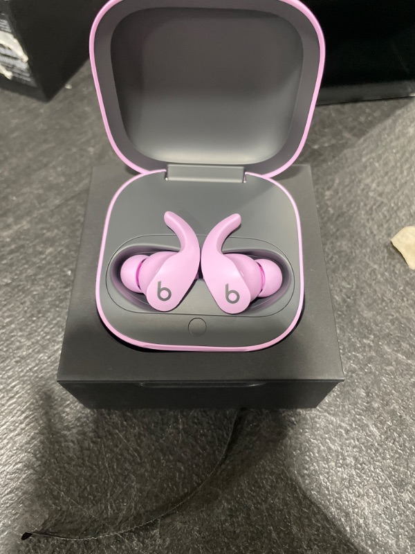 Photo 2 of Beats Fit Pro - True Wireless Noise Cancelling Earbuds - Apple H1 Headphone Chip, Compatible with Apple & Android, Class 1 Bluetooth®, Built-in Microphone, 6 Hours of Listening Time – Stone Purple Fit Pro Stone Purple - FACTORY SEALED - OPENED FOR PICTURE