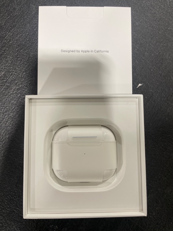 Photo 2 of Apple AirPods with Lightning Charging Case (3rd Generation) - SEALED - OPENED FOR PICTURES