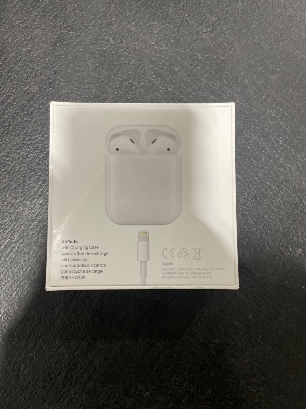 Photo 4 of AirPods with Charging Case - FACTORY SEALED - OPENED FOR PICTURES 