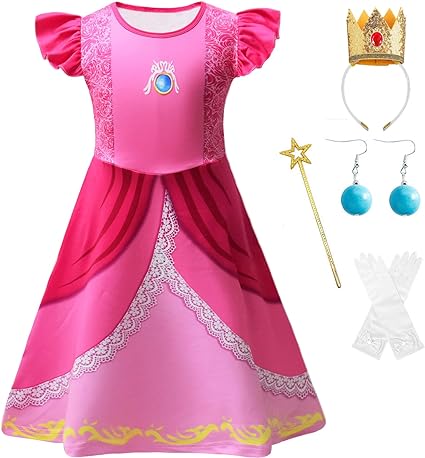 Photo 1 of AOVCLKID Girls Princess Costume Movie Role Play Kids Halloween Party Dress (3T)