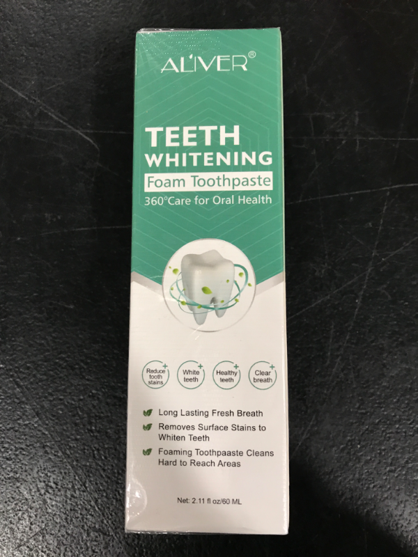 Photo 2 of 1Pc Toothpaste Cleansing Foam, 60ml Baking Soda Toothpaste, Intensive Stain Removal Toothpaste, Travel Friendly, Easy to Use, Oral Care-Toothpaste Replacement, Ultra-fine Mousse Foam (Mint Adult)