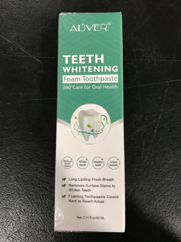 Photo 1 of 1Pc Toothpaste Cleansing Foam, 60ml Baking Soda Toothpaste, Intensive Stain Removal Toothpaste, Travel Friendly, Easy to Use, Oral Care-Toothpaste Replacement, Ultra-fine Mousse Foam (Mint Adult)