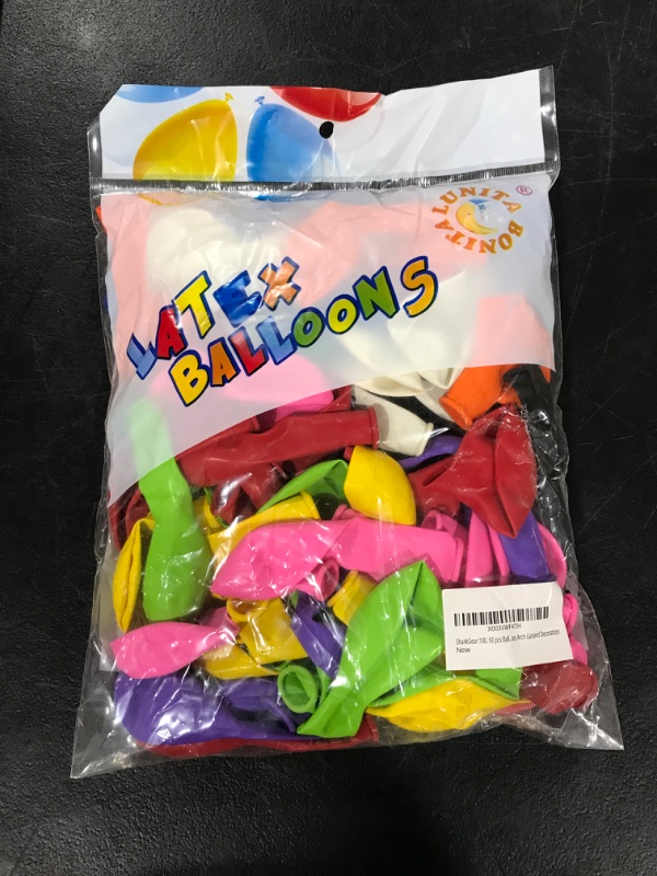 Photo 2 of SharkGear Rainbow Assorted Balloons 100 Pack Bright Colors 12 Inches Rainbow Latex Balloons for Birthday Baby Shower Wedding Party Arch Garland Decoration 12inch 100.0