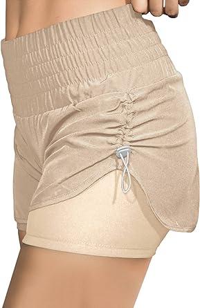 Photo 1 of Aleumdr Women’s Workout Shorts High Waisted Gym Sports Running Shorts Small