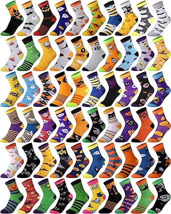 Photo 1 of 60 PACK KIDS HALLOWEEN SOCKS SIZE 6-10