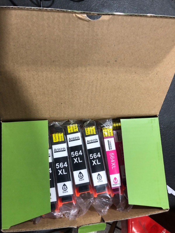 Photo 2 of ANKINK Remanufactured 564 Ink Cartridges 564XL Combo Pack for HP Printer DeskJet 3500 OfficeJet 4620 PhotoSmart 5510 5520 6510 6520 7510 7520 B8550 C6300 D5400 D7560 (Black Cyan Magenta Yellow, 10PK)