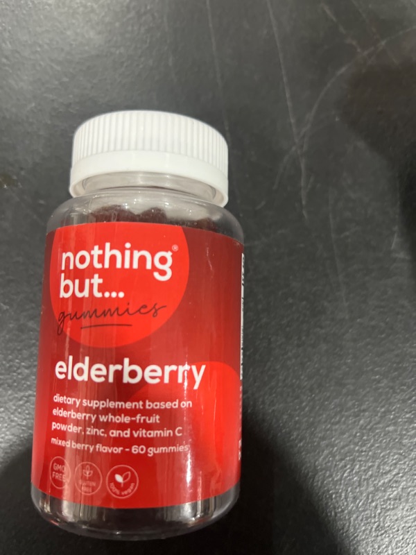 Photo 2 of ?????? ????* Elderberry Gummies, Sambucus - Natural Black Elderberry with Zinc and Vitamin C for Adults and Kids, Supplement and Vegan, 60 Elderberry Immune Support Gummies DEC 21 2023