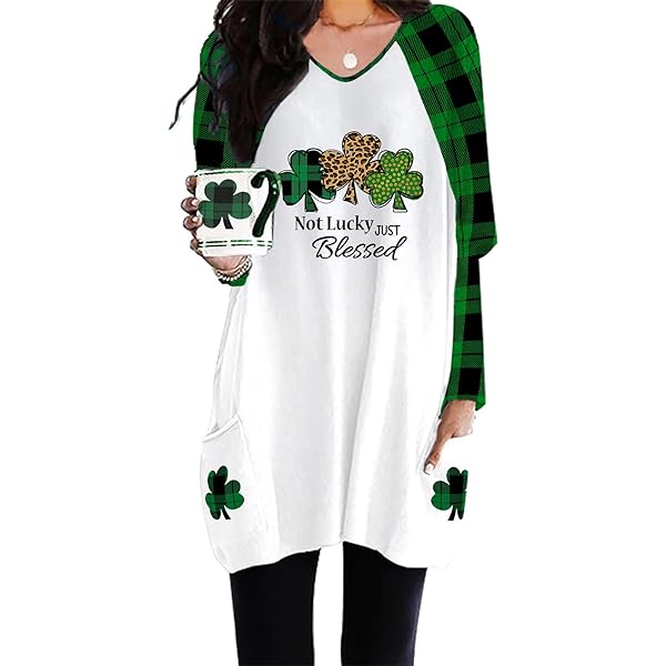 Photo 1 of (L) Fancysters Women's Loose Casual Sweatshirt Dress, Long Sleeve Shirt Dress with Pockets Christmas Gnome 