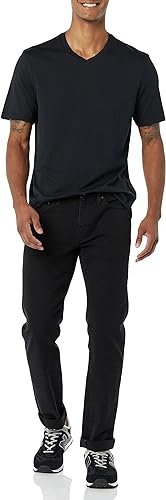 Photo 1 of 2 PACK REGULAR FIT SHORT SLEEVE V-NECK T-SHIRT BLACK SIZE MEDIUM