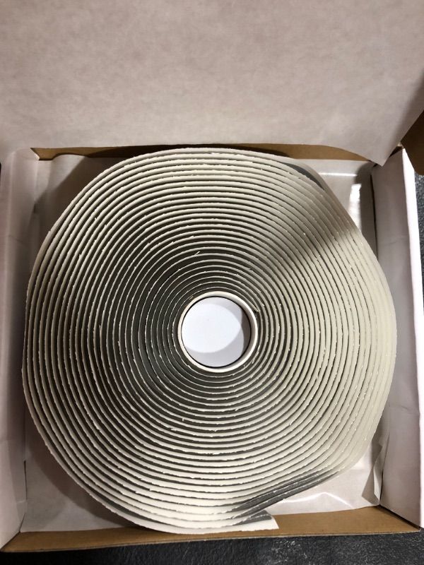 Photo 1 of XFasten Butyl Sealing Tape, Gray, 1/8-In x 3/4-In x 30-Foot Plumbers Putty Tape, RV Sealant Tape, Butyl Rubber for Boat Sealing, EDPM Butyl Tape RV 1/8" x 3/4" x 30', Single Pack Grey