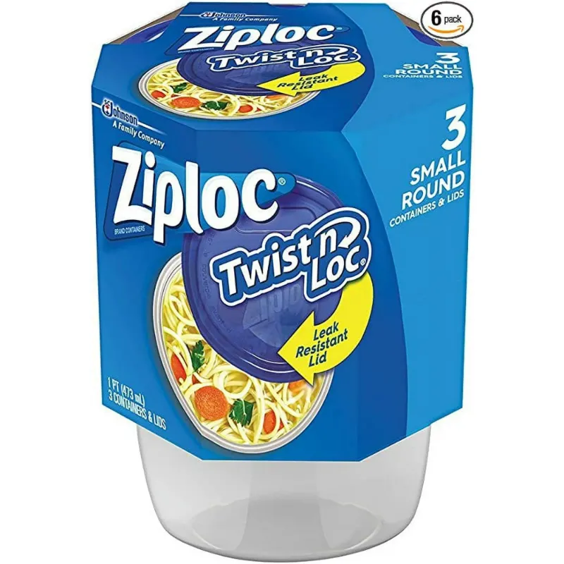 Photo 1 of Ziploc® Twist 'n Loc® Small Round Food Storage Containers with Lids, Set of 3
