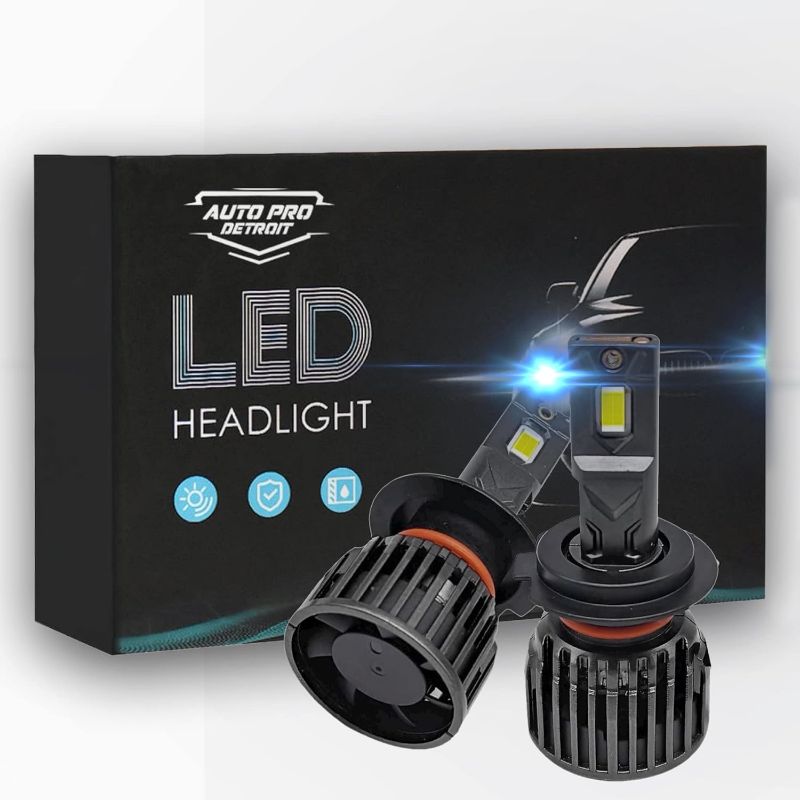 Photo 1 of 
Auto Pro Detroit H11/H8/H9 LED Headlight Bulbs, 700% Brighter 6500K