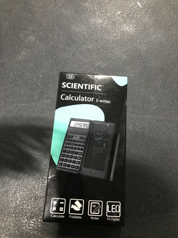 Photo 2 of IPepul Scientific Calculators for Students, 10-Digit Large Screen?Math Calculator with Notepad for Middle High School& College?White?