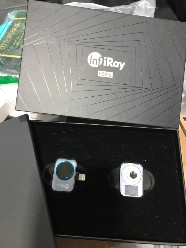 View 2 of InfiRay P2 Pro Thermal Camera for iPhone, Thermal Imager with Magnetic Macro Lens, 256x192 IR High Resolution, -4? to 1112? Temperature Range, 9g Smallest Thermal Imaging Camera with 40mk for iOS P2 Pro for IOS + Magnetic Macro Lens