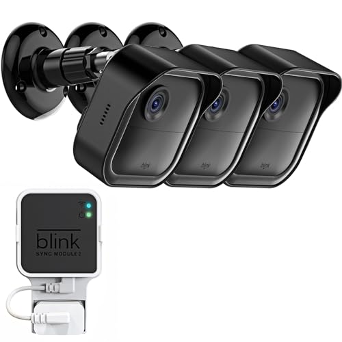 Photo 1 of All-New Blink Outdoor Camera Surveillance Mount, 3 Pack Weatherproof Protective Housing and 360 Degree Adjustable Mount for Blink Outdoor 4th & 3rd Gen Camera, Black(Blink Camera is Not Included)