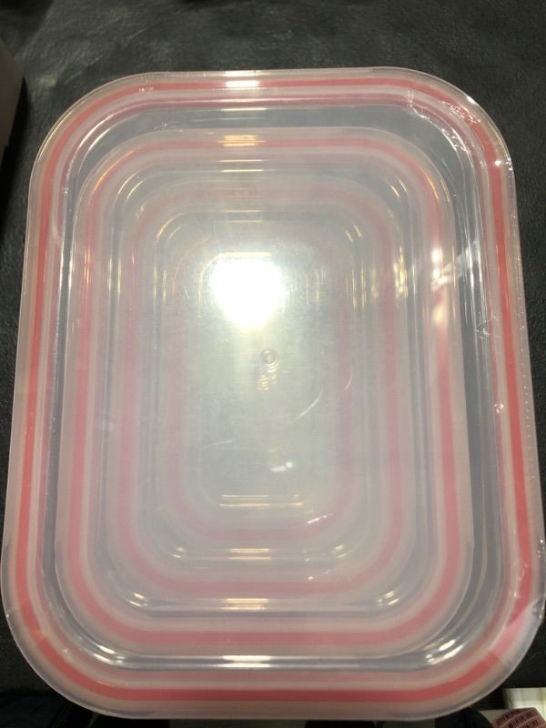 Photo 2 of 4 Food Storage Containers With Lids Airtight, Plastic Storage Containers Meal Prep Containers For Kitchen Pantry, Microwave Dishwasher Safe STOCK IMAGE (Description) FOR COMPARISON PURPOSES ONLY STYLES MAY VARY (PLEASE REVIEW PICTURES)
