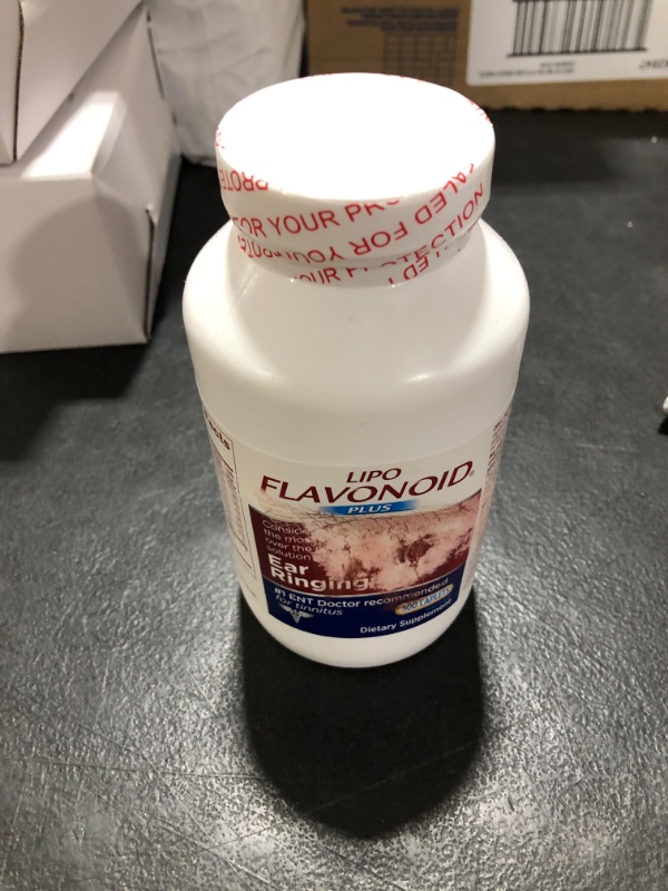 Photo 2 of Lipo Flavonoid Plus, Tinnitus Relief for Ringing Ears, OTC Flavonoid Ear Health Vitamins, Bioflavonoids & Vitamin C, 500 Caplets exp 2025 