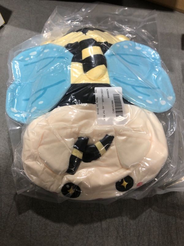 Photo 2 of COSKINGLAND Bee Cat Stuffed Animals - Bee Cat Plush Toys 10 inch Stuffed Animal Plushie with Blue Wings Soft Cute Plushies Cat Pillow Gift for Boys and Girls(Buzz) Bee-buzz