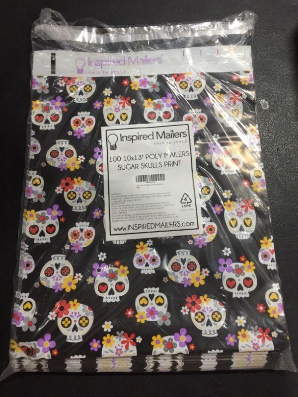 Photo 1 of 100 10X13 MAILERS SUGAR SKULLS PRINT 