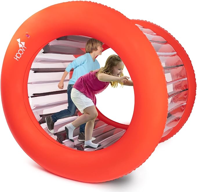 Photo 1 of  Wheel Human | 65" Diameter | Inflatable Rolling Wheel | Outdoor Activities for Kids and Adults Families Playtime | Inflatable Outdoor Toys | Giant Inflatable Wheel