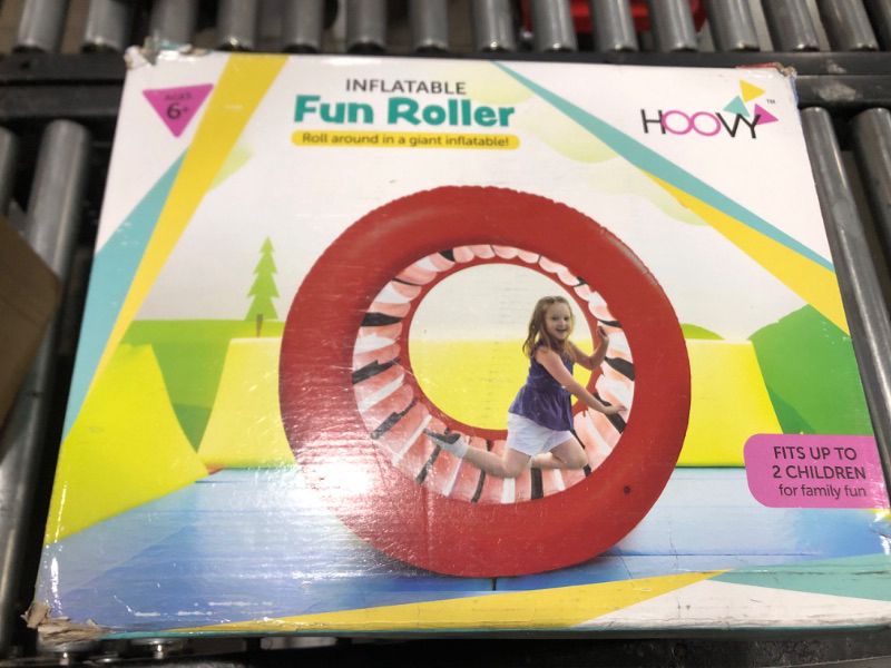 Photo 2 of  Wheel Human | 65" Diameter | Inflatable Rolling Wheel | Outdoor Activities for Kids and Adults Families Playtime | Inflatable Outdoor Toys | Giant Inflatable Wheel