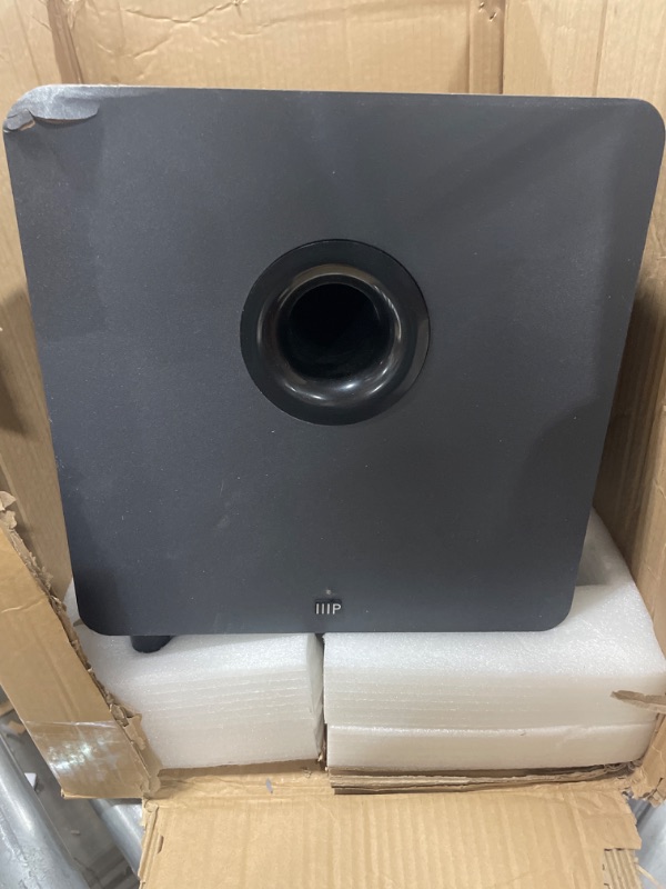 Photo 2 of Monoprice SW-12 400 Watt RMS 600 Watt Peak Powered Subwoofer - 8in, Ported Design, Variable Phase Control, Variable Low Pass Filter, for Home Theater