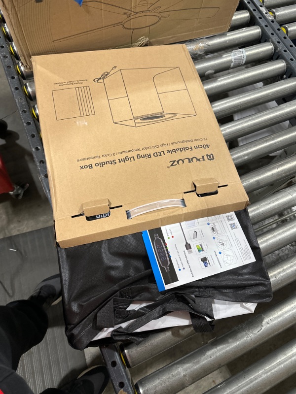 Photo 1 of Photo Box 16" x 16" Quick Install Foldable Portable Studio Kit with Soft Light Cloth Professional Photography Equipment Adjustable White Light, Soft Light, Warm Light