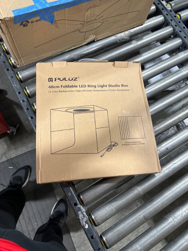 Photo 1 of Photo Box 16" x 16" Quick Install Foldable Portable Studio Kit with Soft Light Cloth Professional Photography Equipment Adjustable White Light, Soft Light, Warm Light