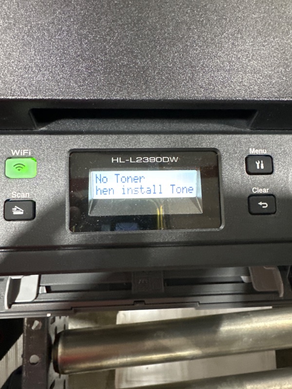 Photo 1 of Brother Monochrome Laser HLl2390DW, Wireless Networking, Duplex Printing, Includes 4 Month Refresh Subscription Trial and Amazon Dash Replenishment Ready New Model: HLL2390DW