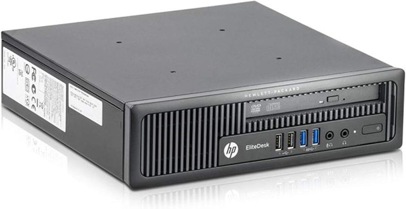 Photo 1 of HP EliteDesk 800 G1 USFF Desktop PC - Intel Core i5-4570S 2.9GHz 8GB 500GB HDD DVDRW Windows 10 Professional (Renewed)