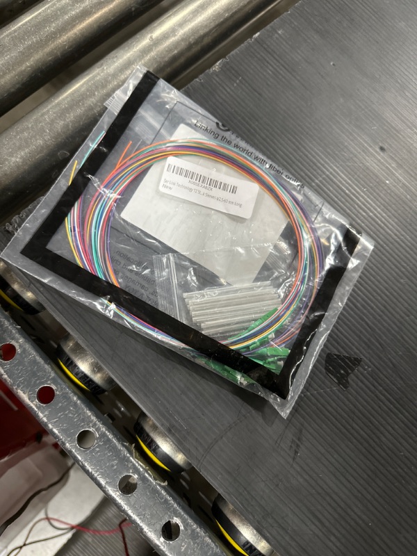 Photo 2 of 12 Strand Single-Mode LC APC Fiber Optic Pigtails for Fusion Splicing. Includes 12 Fiber Optic Fusion Splice Protective Shrink Sleeves ?2.5-60 mm Long