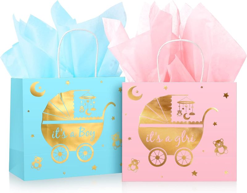 Photo 1 of 
24 Pack Baby Shower Bag Gender Reveal Bags 