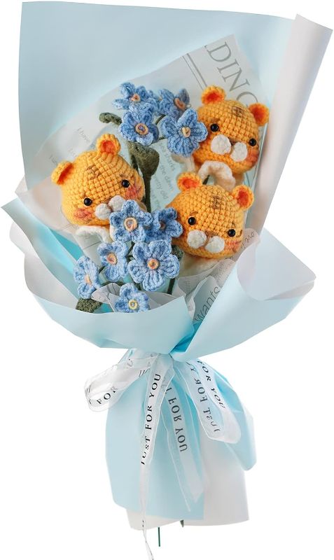 Photo 1 of 
Iuuidu Crochet Kit for Beginners, Bouquet Crochet Kit,Crochet Flowers for Valentine's Day Gifts,Animal Knitting Kit with Step-by-Step Video Tutorials