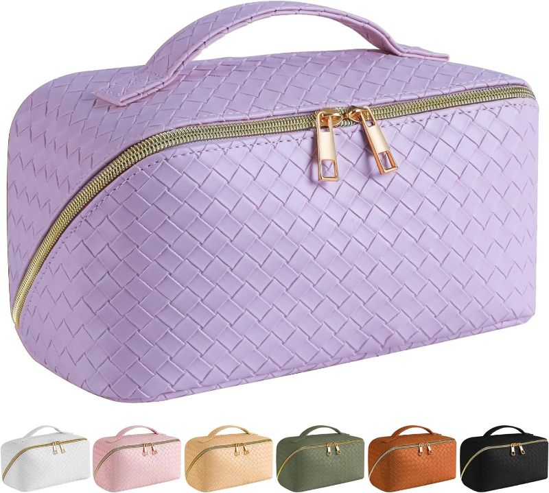 Photo 1 of 
Guifatestar Large Capacity Travel Makeup Bag, Double Layer Cosmetic Bag,