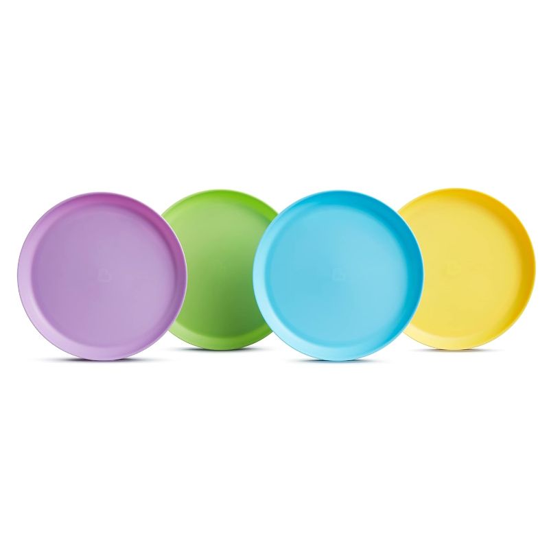 Photo 1 of 4 Baby and Toddler Plate & 4-Pack Multi-Color Bowls for Feeding Toddlers