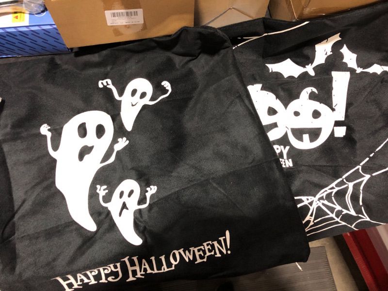 Photo 1 of 2 pack of 18" x 18" square Halloween pillowcases