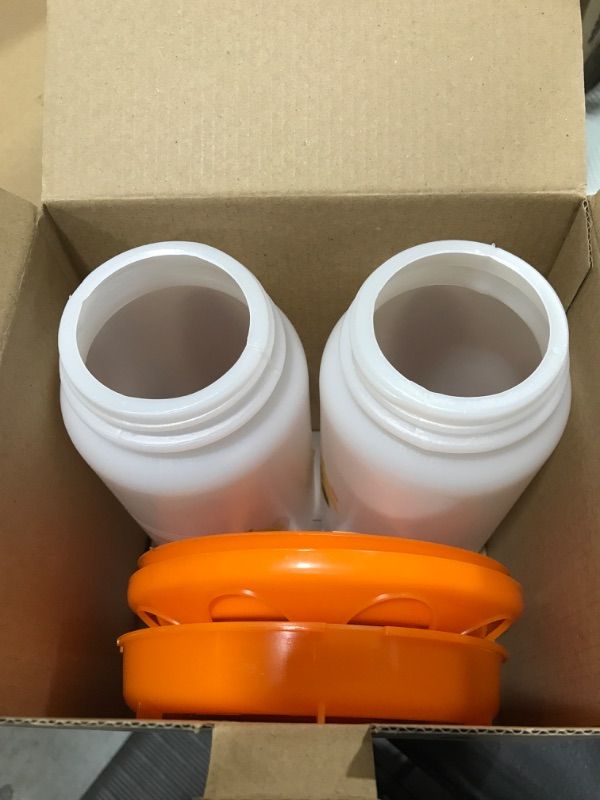 Photo 1 of ?Tgeyd Chick Feeder and Waterer Kit - Chicken Coop Accessories for Baby Chicks - 1 L Automatic Chicken Feeder and Waterer Set | Duck Feeder | Quail Feeder - Chick Brooder Starter Kit