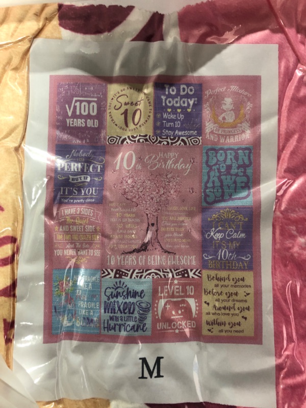 Photo 1 of 10th Birthday Throw Blanket