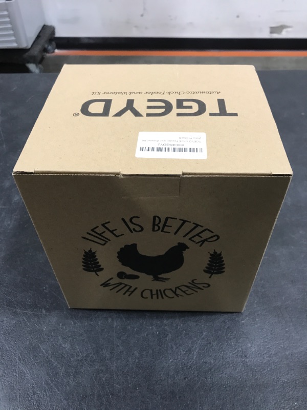 Photo 1 of ?Tgeyd Chick Feeder and Waterer Kit - Chicken Coop Accessories for Baby Chicks - 1 L Automatic Chicken Feeder and Waterer Set | Duck Feeder | Quail Feeder - Chick Brooder Starter Kit