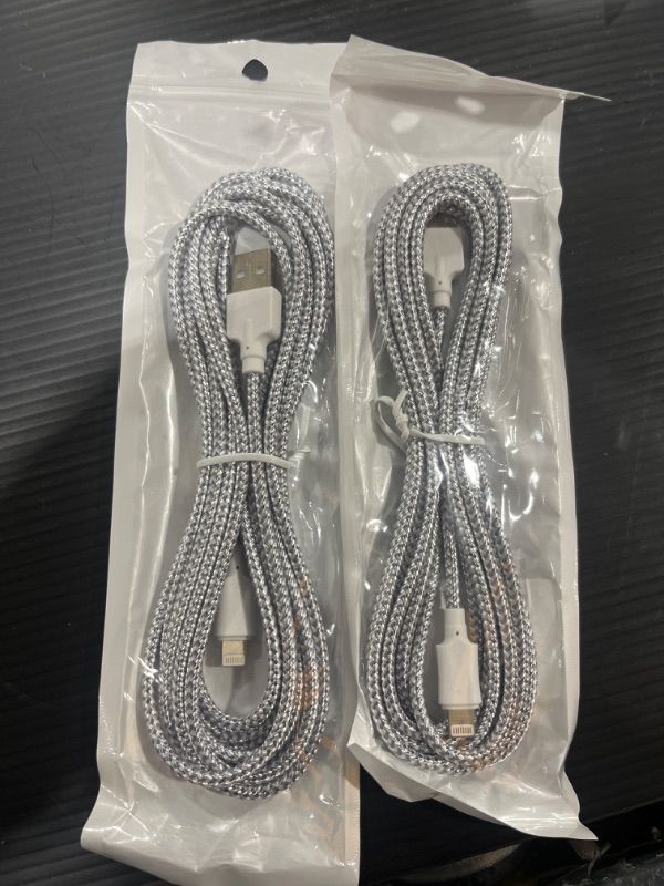 Photo 1 of 10FT USB TO LIGHTNING CHARGING CABLE (2 PACK)