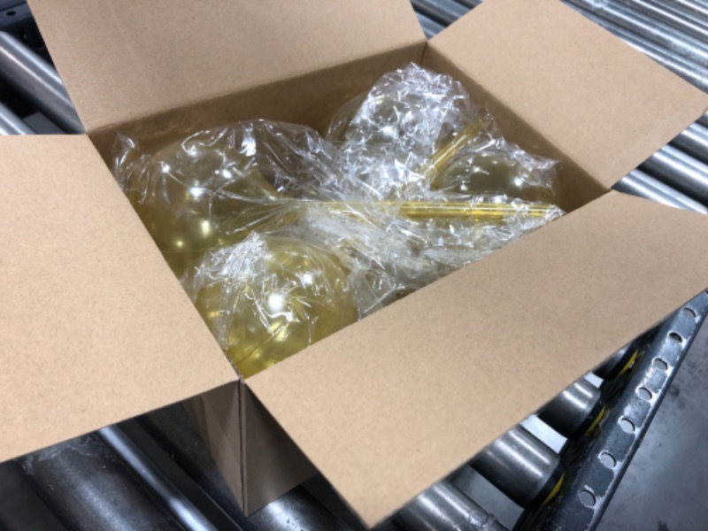 Photo 1 of  Sawowkuya 8 Pcs Large Plant Watering Globes, 10.1 Inch Self Watering Planter Insert, Plastic Plant Watering Devices for Indoor and Outdoor Plants Waterer Accessories (Yellow) 