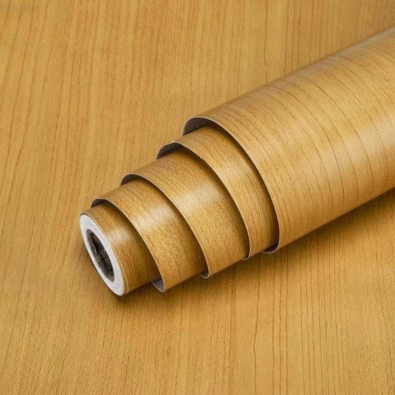 Photo 1 of 196" x 17.7" Self Adhesive Yellow Wood Grain Contact Paper Peel and Stick Wallpaper for Cabinets Dresser Drawer Table Cupboard Walls Furniture Countertops 