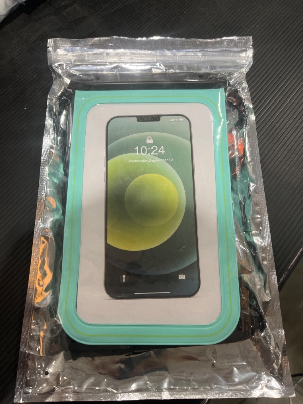 Photo 1 of [2 Pcs] Waterproof Phone Pouch Floating, Large Waterproof Cell Phone Case, IPX8 Waterproof Dry Bag with Lanyard for iPhone 14 Pro Max/ 13/12/ 11/ Galaxy S23 Ultra/ S22 Vacation Swimming - Black/Green
