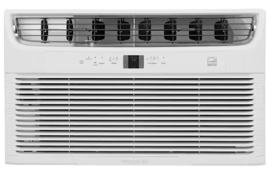 Photo 1 of 10,600 BTU 115-Volt Through-the-Wall Air Conditioner Cools 550 Sq. Ft. with Wi-Fi in White
